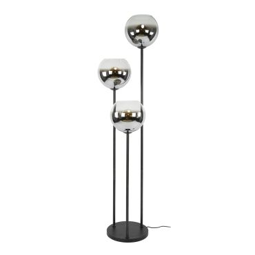 Vico Bubble Shaded 3L - vloerlamp - Ø 46 x 162 cm - zwart