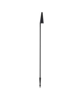 Nova Luce Mabel - tuinpaal op piek - Ø 7,8 x 150 x 7,8 cm - 9W LED incl. - IP54 - donker antraciet