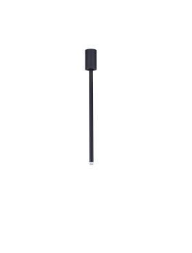 Nova Luce Ornos - plafondlamp - Ø 5 x 49,5 cm - 4W LED incl. - zandzwart