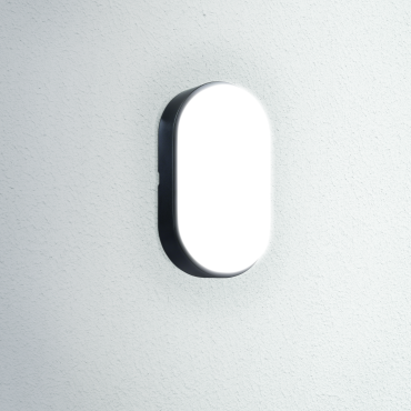Century Italia Oasi CCT - wand/plafondlamp - 12 x 6,3 x 21,2 cm - 14W LED incl. - IP65 - zwart