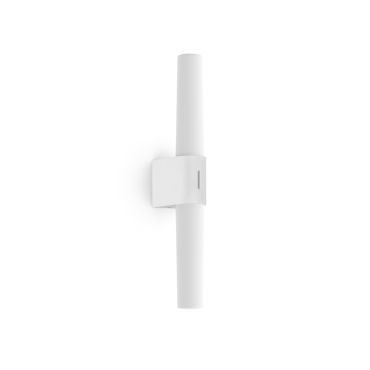 Nordlux Helva Double Basic - wandverlichting - 10,6 x 5,7 x 42,5 cm - 9W LED incl. - IP44 - wit