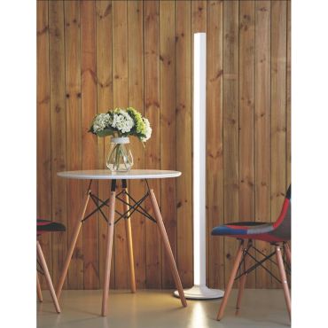 Artdelight Frankfurt - staanlamp - 3-standen touch schakelaar - 154 cm - 20W LED incl. - wit