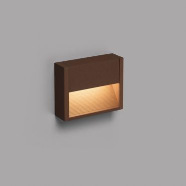 Faro Grada - wandverlichting - 15,7 x 4,6 x 12,8 cm - 3W LED incl. - IP54 - roestbruin