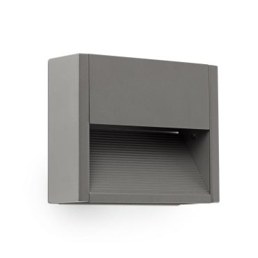 Faro Grada - wandverlichting - 15,7 x 4,6 x 12,8 cm - 3W LED incl. - IP54 - donkergrijs