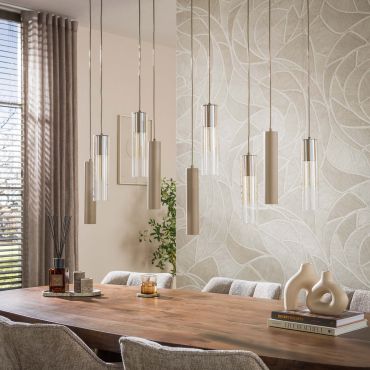 Vico Lungo - hanglamp - 109 x 18 x 150 cm - beige