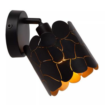 Lucide Almelo - wandlamp - Ø 12 x 20 cm - zwart