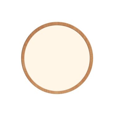 Nordlux Oja - plafondverlichting - Ø 29,4 x 2,3 cm - 3 stappen Moodmaker SceneSelect functie (2700K) - 18W LED incl. - 2700K - houtfolie