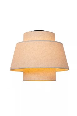 Lucide Tribute - plafondverlichting - Ø 40 x 26 cm - beige