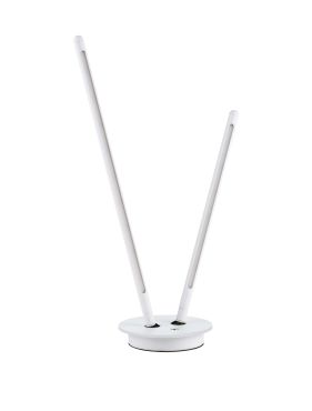 Nova Luce Intec - tafellamp - Ø 15 x 50 cm - 8W dimbare LED incl. - zandwit