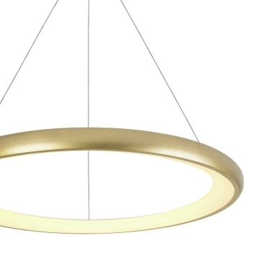 ONE Light LED Pendant Rings - hanglamp - Ø 61 x 120 cm - 50W LED incl. - geborsteld messing