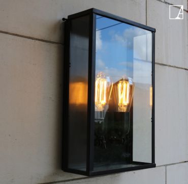 Authentage Vitrine Normal - buitenwandverlichting 2L - 25 x 10 x 40 cm - IP43 - brons