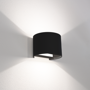 Century Italia Up &amp; Down - wandlamp - 13,5 x 12 x 10 cm - 10W LED incl. - instelbare lichtkleur - IP65 - zwart