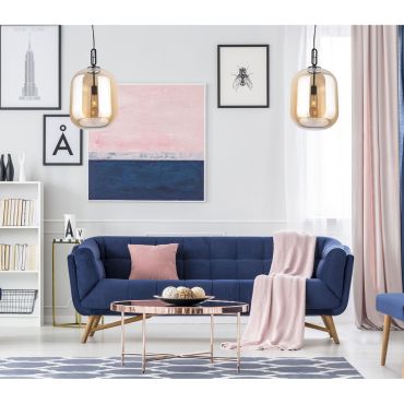 Maxlight Honey - hanglamp - Ø 30 x 150 cm - amber