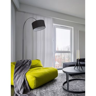 Nova Luce Sama - staanlamp - 90 x 180 cm - zwart