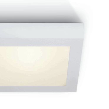 ONE Light LED Panel Plafo Square - plafondverlichting - 30 x 30 x 3,9 cm - 30W LED incl. - IP40 - wit - warm witte lichtkleur