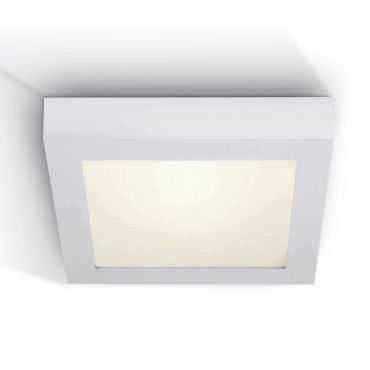ONE Light LED Panel Plafo Square - plafondverlichting - 22 x 22 x 3,9 cm - 22W LED incl. - IP40 - wit