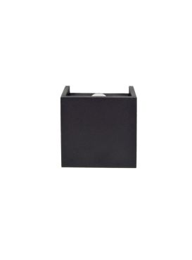 Projectlight Helmut - wandverlichting - 8 x 4 x 8 cm - 4W dimbare LED incl. - zwart