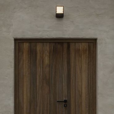 Lutec Atlantis - verstraler met sensor - 22,2 x 14,1 x 12,4 cm - 14W LED incl. - 3000K - IP54 - donker grijs