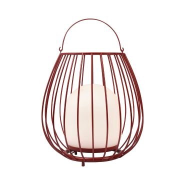 Nordlux Jim To-Go - oplaadbare tafellamp buiten - Ø 28 x 30,3 cm - 3W LED incl. - IP54 - rood