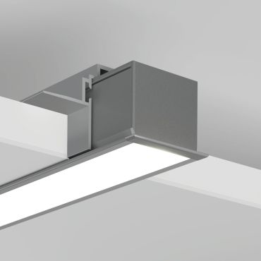 KLUS Lokom - inbouw ledprofiel - 3,02 x 2,45 cm - geanodiseerd zilver