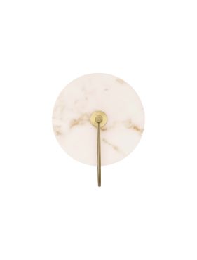 Nova Luce Maru - wandlamp - Ø 30 x 11,5 cm - 6W LED incl. - messing goud
