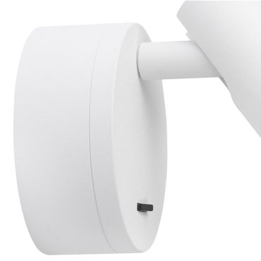 Nova Luce Clip - wandlamp met schakelaar - 8 x 3,4 x 11 cm - 3W LED incl. - wit