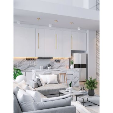 Maxlight Organic - hanglamp - Ø 2,5 x 190 cm - 1W LED incl. - goud