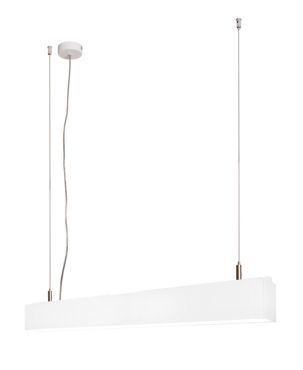 Lichtkoning Linear - hanglamp - 57 x 5 x 200 cm - 18W LED incl. dimbaar - wit - warm witte lichtkleur