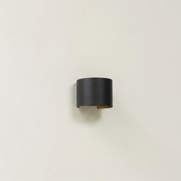 Artdelight Gyro - wandlamp - 9,7 x 13 x 11,2 cm - zwart met goud