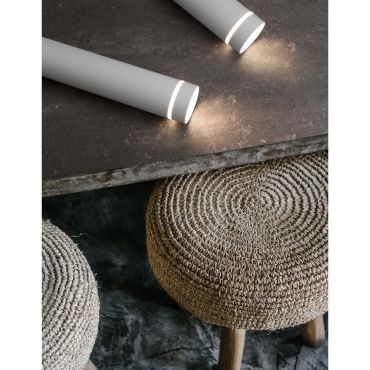 Nova Luce Esca - hanglamp - Ø 6 x 150 cm - zandwit
