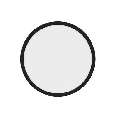 Nordlux Oja - badkamer plafondverlichting - Ø 29,4 x 2,3 cm - 3 stappen Moodmaker SceneSelect functie (3000K-4000K) - 14,5W LED incl. - IP54 - zwart