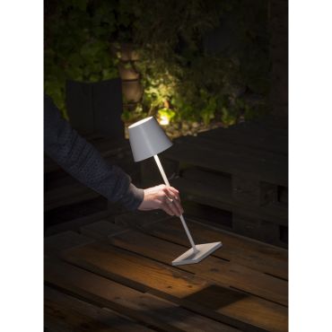 Faro TOC - draagbare lampen - Ø 11 x 38 cm - 2W dimbare LED incl. - IP54 - mat wit