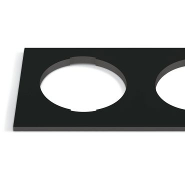 ONE Light - vierkante decoratieve dubbele basis - 10105H - zwart