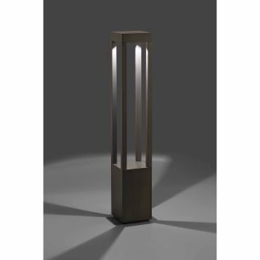 Faro Agra - tuinpaal - 10,8 x 10,8 x 65 cm - 9W LED incl. - IP55 - donkergrijs