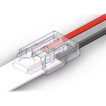Lichtkoning - connector met 15cm kabel - 1,16 x 0,56 cm - voor enkelkleurige 10mm SMD LED strip