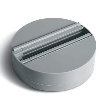 ONE Light Square Track Surface - opbouwvoet voor trackspots - 3-fase railsysteem - Ø 11,2 cm - 6A - grijs