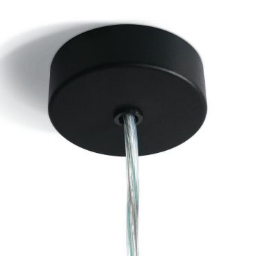 ONE Light - ronde plafondrozet - Ø 8 x 2,5 cm - zwart