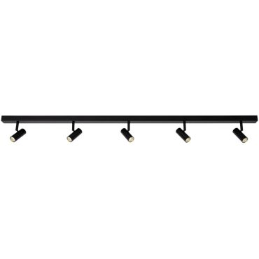 Nordlux Omari - opbouwspots  5L - 12 x 118 cm - 3 stappen dimmer - 5 x 3,2W LED incl. - zwart