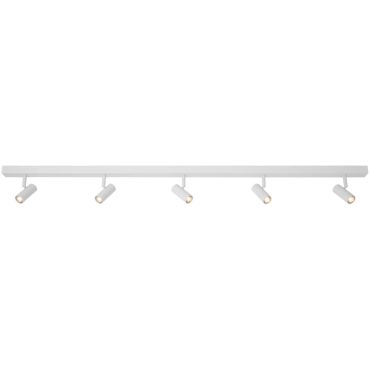 Nordlux Omari - opbouwspots - 12 x 118 cm - 3 stappen dimmer - 5 x 3,2W LED incl. - wit