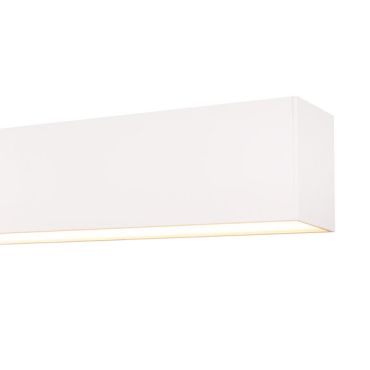 Lichtkoning Linear - plafondverlichting - 57 x 6,5 x 5 cm - 18W LED incl. dimbaar - wit - warm witte lichtkleur