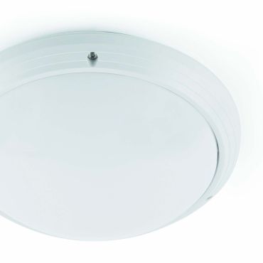 Faro Dakron - plafondverlichting - Ø 27 x 8.5 cm - IP65 - mat wit