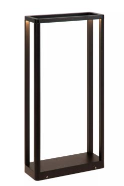 Lucide Narvik - sokkellamp - 23 x 8,6 x 50 cm - 9,2W LED incl. - IP65 - zwart