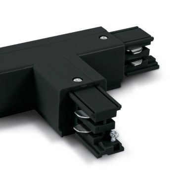 ONE Light Square Track Accessories - T-connector rechts - 3-fase railsysteem - 16A - zwart