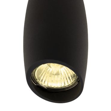 Maxlight Love - plafondverlichting - Ø 7,5 x 14 cm - zwart