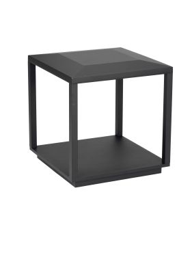 Nova Luce Prive - sokkellamp - 35 x 36 x 35 cm - 15W LED incl. - IP65 - zandzwart