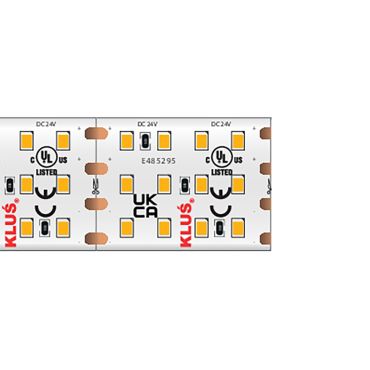 KLUS LED strip - 2,2cm breed, 500 cm - 24Vdc - dimbaar - 28,8W LED per meter - 420 LEDs per meter - IP20