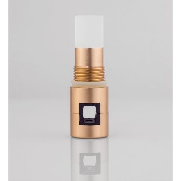 Nova Luce Spok - armatuur voor magnetisch profielsysteem - Ø 3 x 9,2 cm - 5W LED incl. - satijn goud