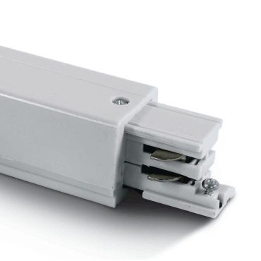 ONE Light Square Track Accessories - startvoeding rechts - 3-fase railsysteem - 16A - wit