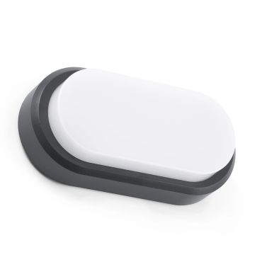 Faro Fred - wandverlichting - 20 x 5,4 x 10 cm - 7W LED incl. - IP65 - donkergrijs