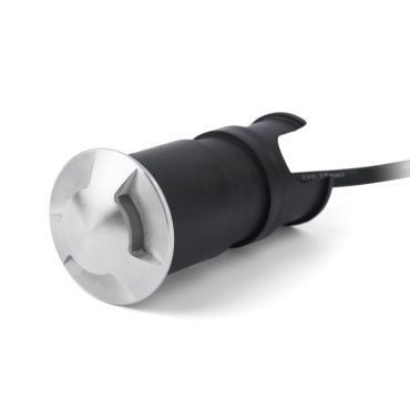 Faro Kane III - inbouw wandverlichting - Ø 4,5 x 9 cm - 3W LED incl. - IP67 - satijn inox